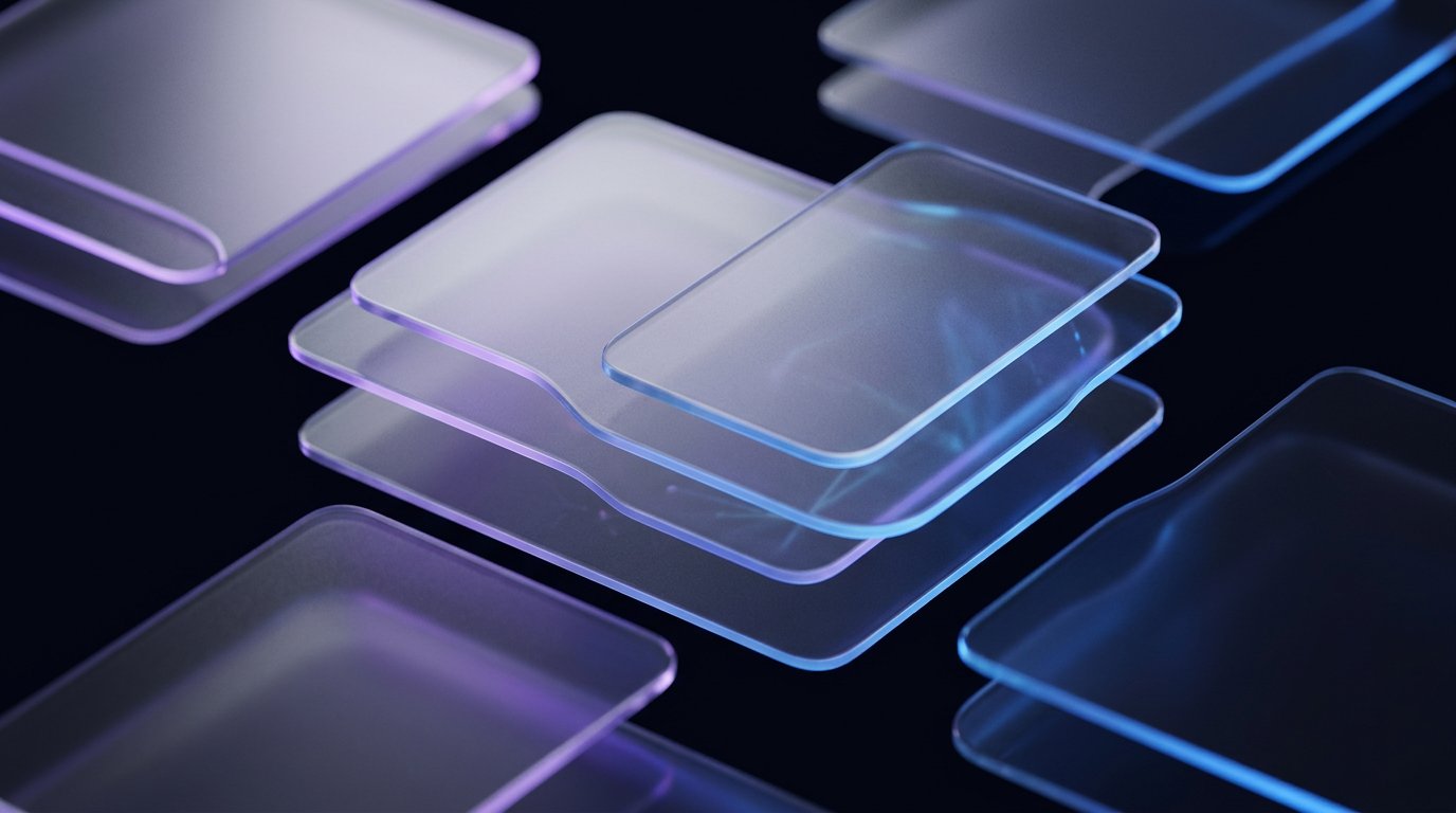 Abstract visualisation of layered software interface planes